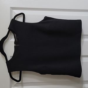 Black pattern banana rebuplic crop top